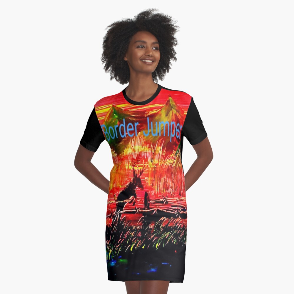 graphic jumper dress