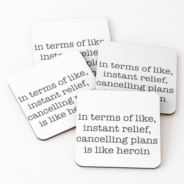 Item preview, In terms of instant relief, cancelling plans is like heroin  designed and sold by AveriAdele.