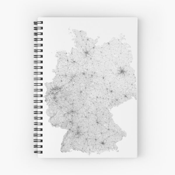 Item preview, Roads of Germany. (Black on white) designed and sold by Graphical-Maps.