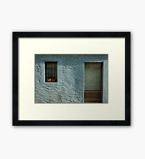 turquoise facade Framed Print