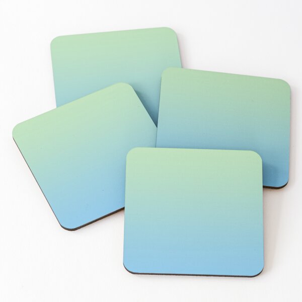 Item preview, REFLECTIONS- Minimalist Blue to Green Pastel Gradient Ombre designed and sold by GRDNT.