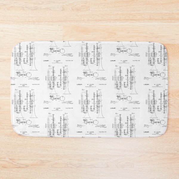 Item preview, Cornet Patent - Black designed and sold by InkedArtPrints.