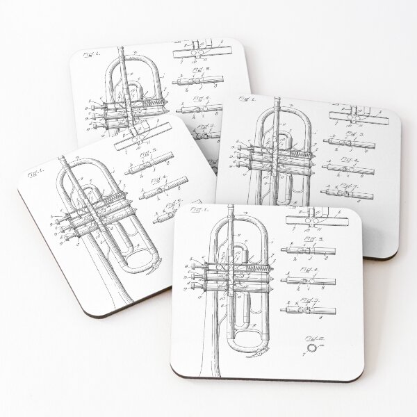 Item preview, Cornet Patent 1920 - Black designed and sold by InkedArtPrints.
