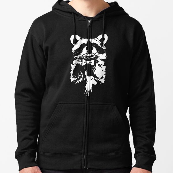 Classy Raccoon Zipped Hoodie