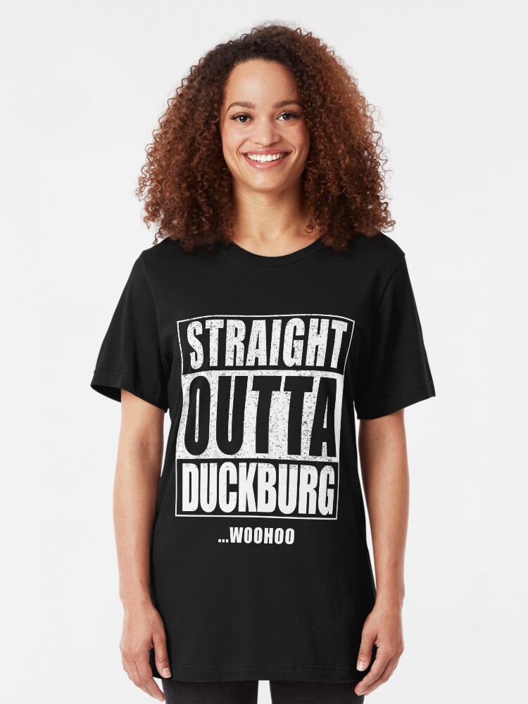 Alternate view of Straight Outta Duckburg Slim Fit T-Shirt