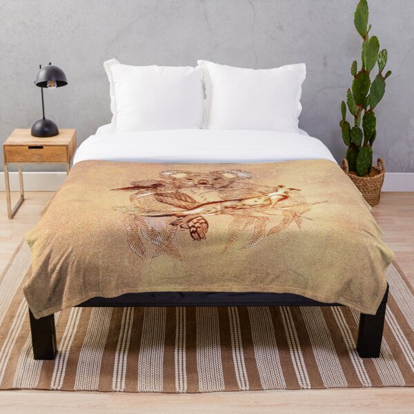 Australian Wildlife Throw Blanket