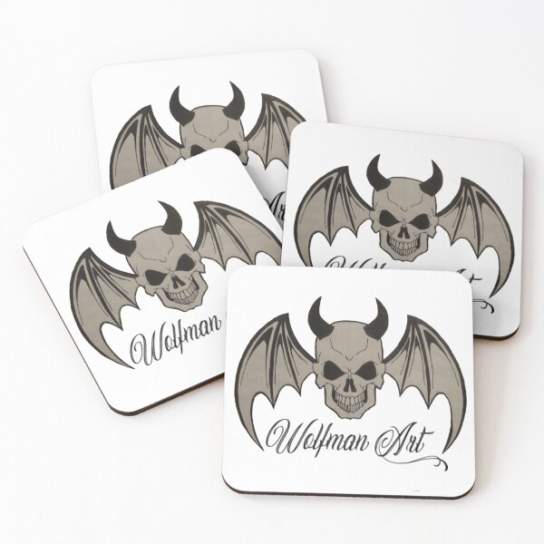 Item preview, Wolfman art bat skull logo designed and sold by Wolfman-art.