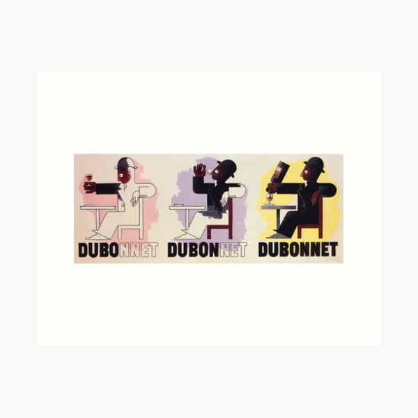 Aperçu de l'œuvre Affiche Dubonnet Vintage Beverage créée et vendue par vintagevivian.