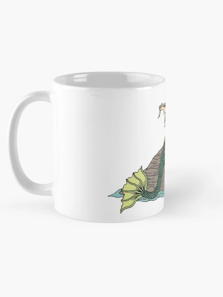 Thumbnail 5 of 6, Coffee Mug, Mermaid on Rocks designed and sold by Azure Lion Productions.