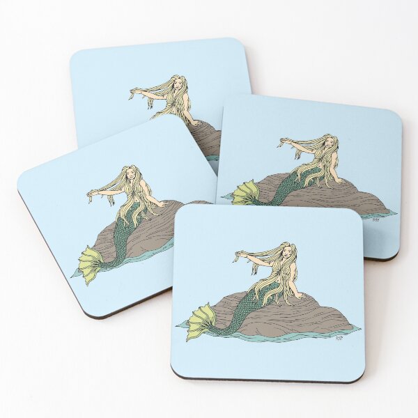 Item preview, Mermaid on Rocks designed and sold by Azure Lion Productions.