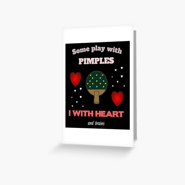 Item preview, Table tennis racket, pimples, heart designed and sold by Bodino.