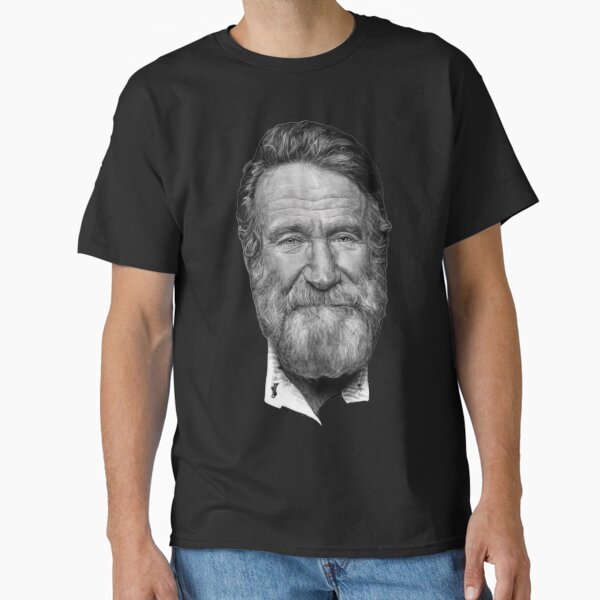 Artikel-Vorschau von Robin Williams, der Portrait zeichnet, designt und verkauft von TinoThreads.