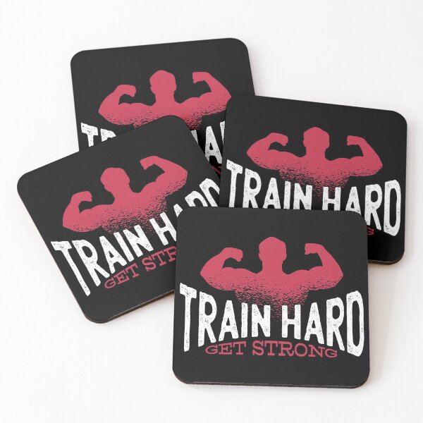 Item preview, Train hard, get strong. Motivation. designed and sold by Dibbelchen.