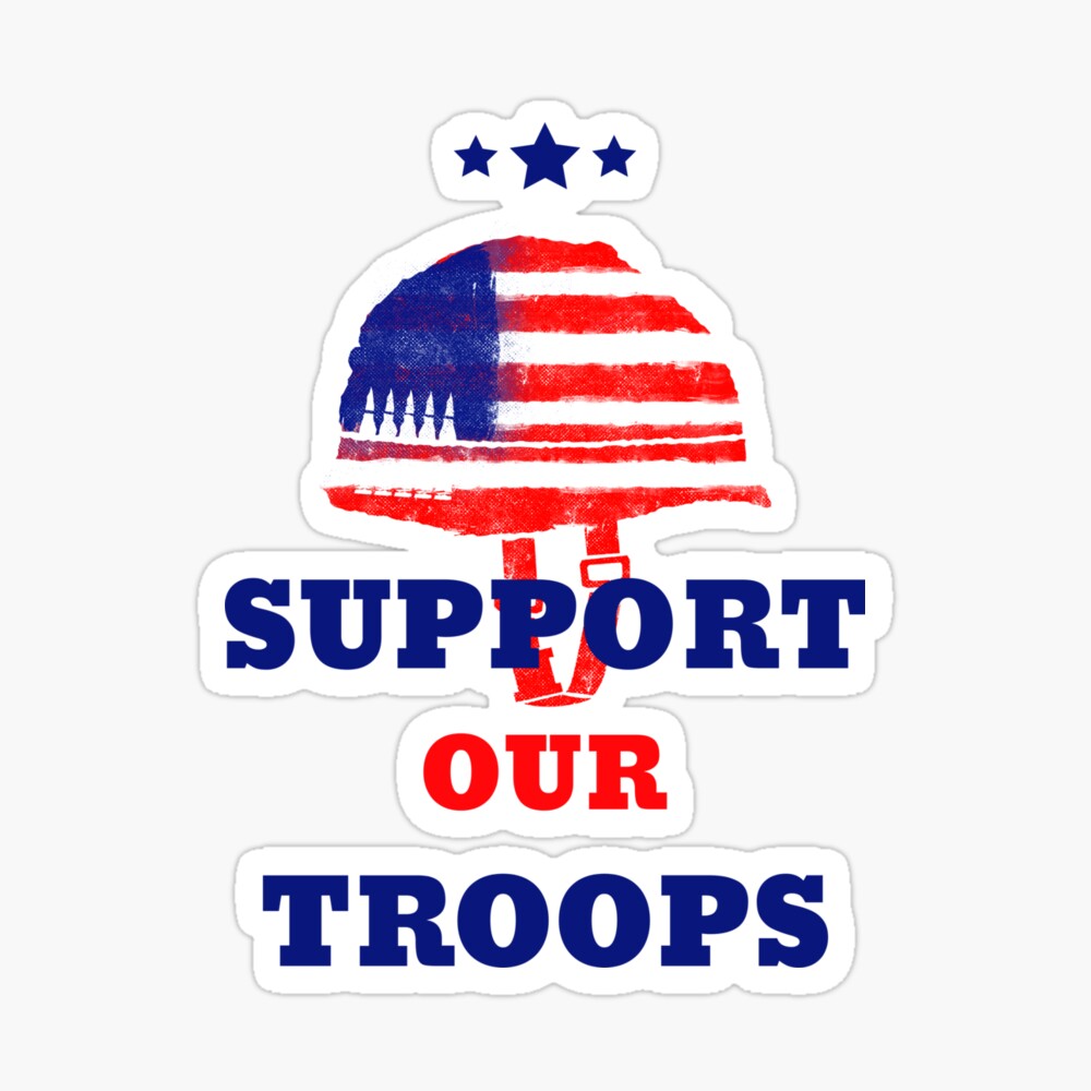 Support Our Troops Poster By Crustygear Redbubble