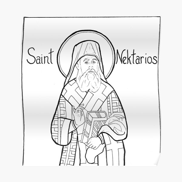 St Nektarios Poster
