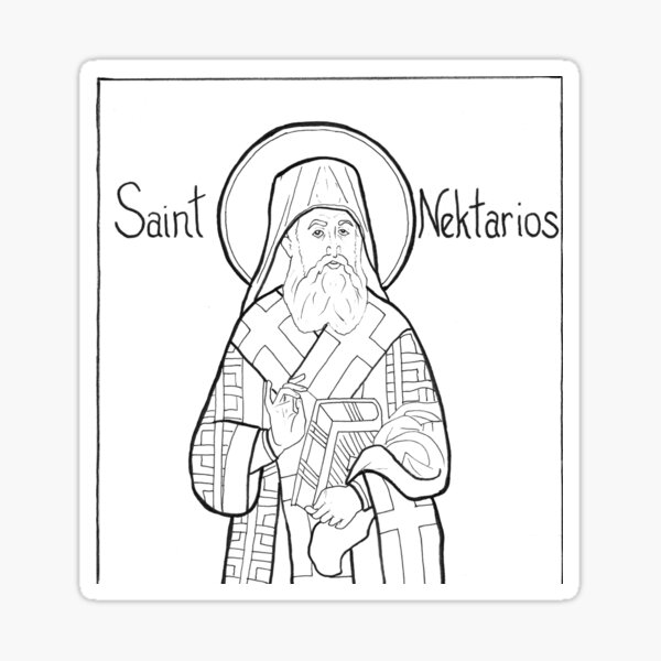 St Nektarios Sticker