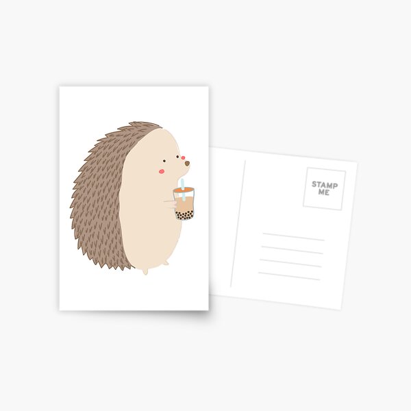 Vintage Style Funny Porcupine A6 Postcard Print