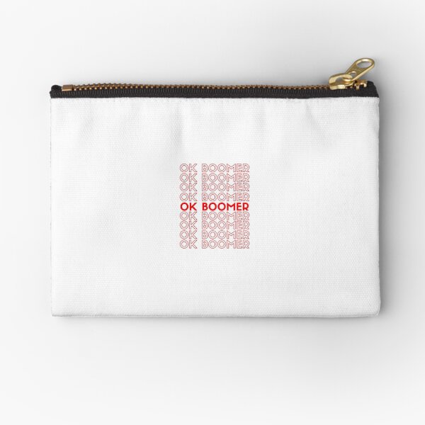 Ok Boomer Sticker Zipper Pouch