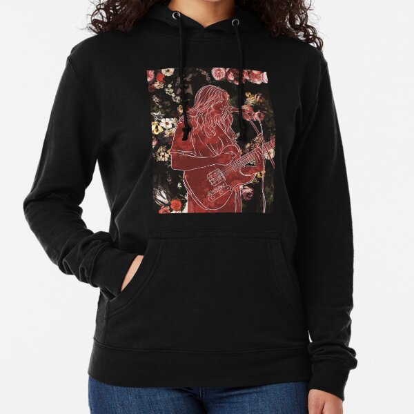 Fille en rouge Sweat à capuche léger