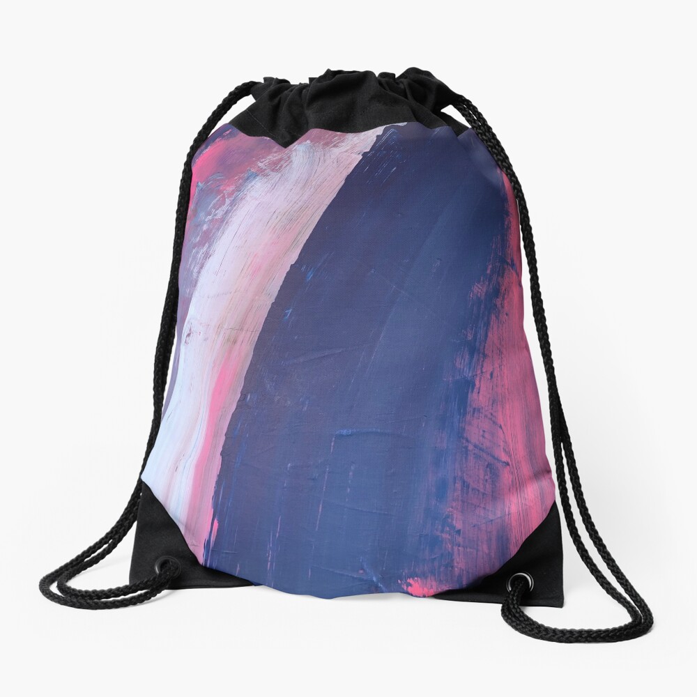 Two Parts of Me Drawstring Bag