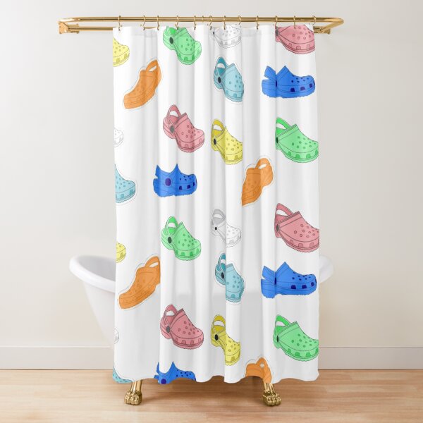 Crocs multi-colored Shower Curtain