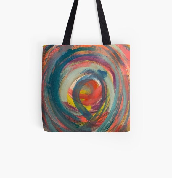Running in Circles All Over Print Tote Bag