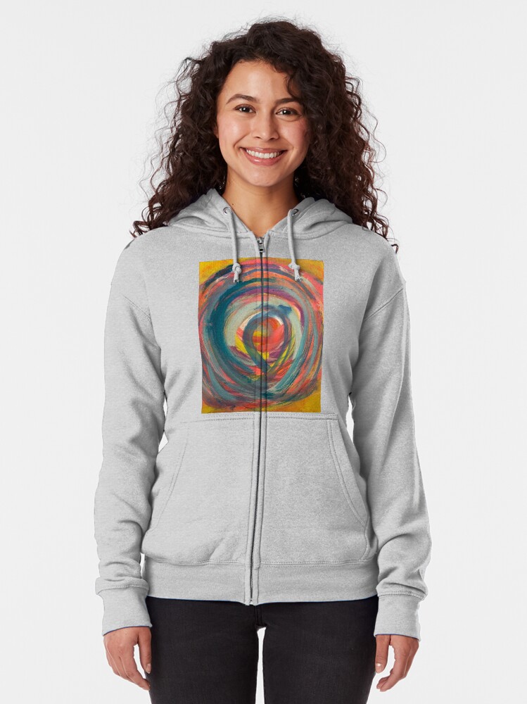 Alternate view of Running in Circles Zipped Hoodie