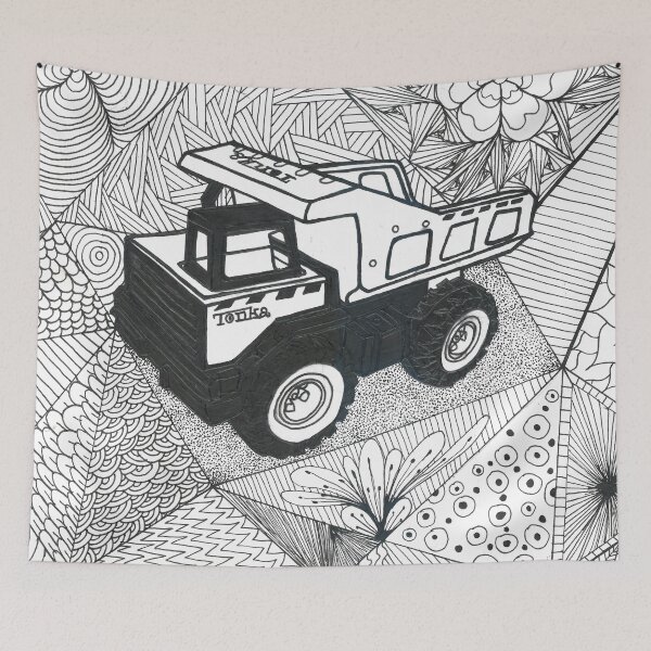 Item preview, Zentangle Truck designed and sold by Alezza6.