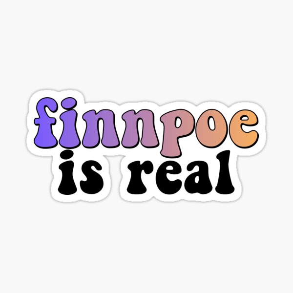 Vista previa del artículo con la obra «Texto 'Finnpoe es real'», diseñado y vendido por chloe-art.