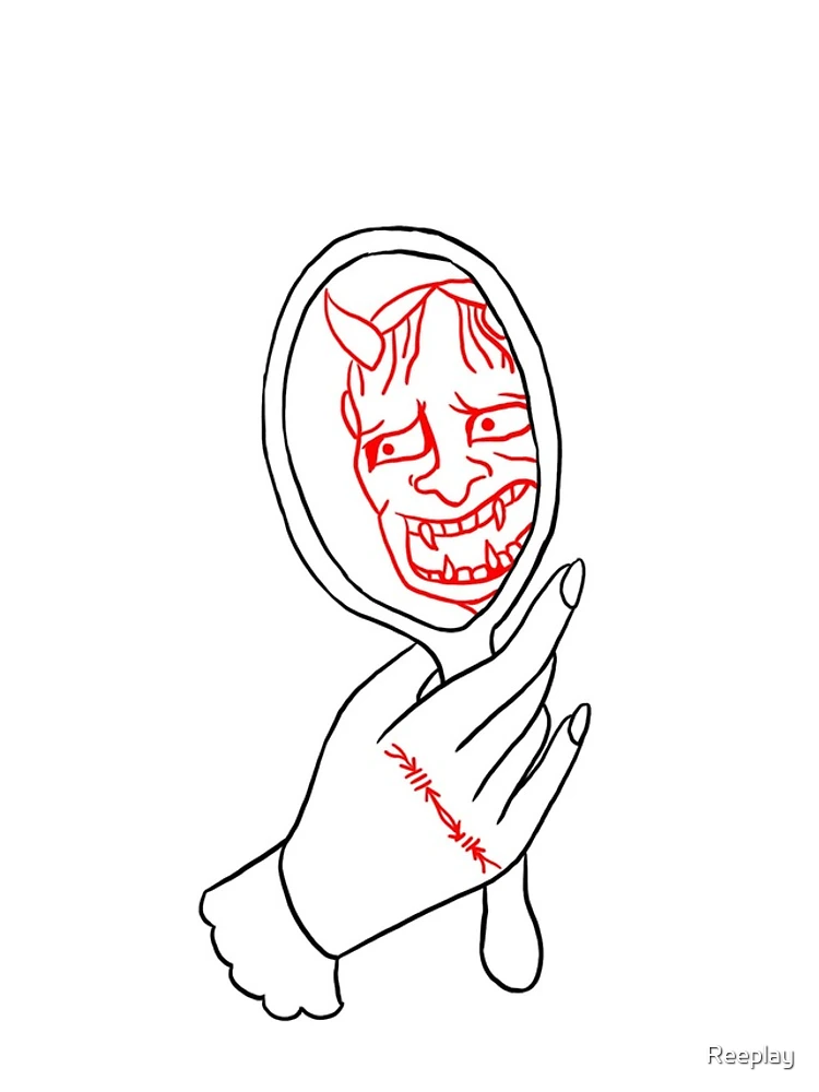 Thumbnail 4 of 4, Samsung Galaxy Phone Case, Devil reflection designed and sold by Reeplay.