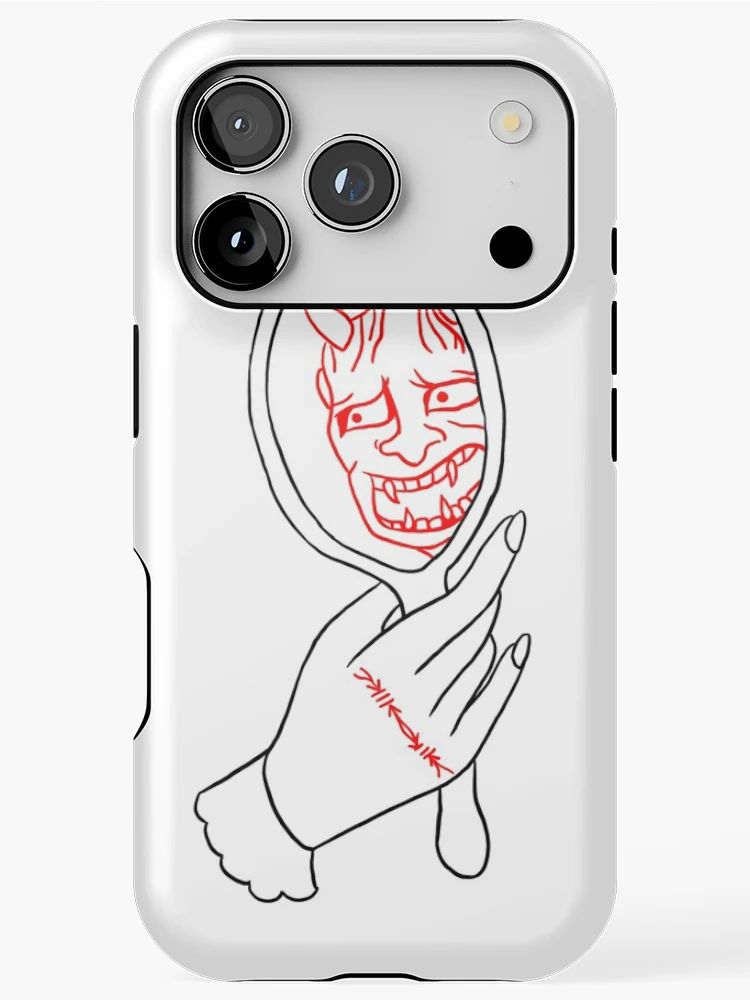 Thumbnail 1 of 4, iPhone Case, Devil reflection designed and sold by Reeplay.