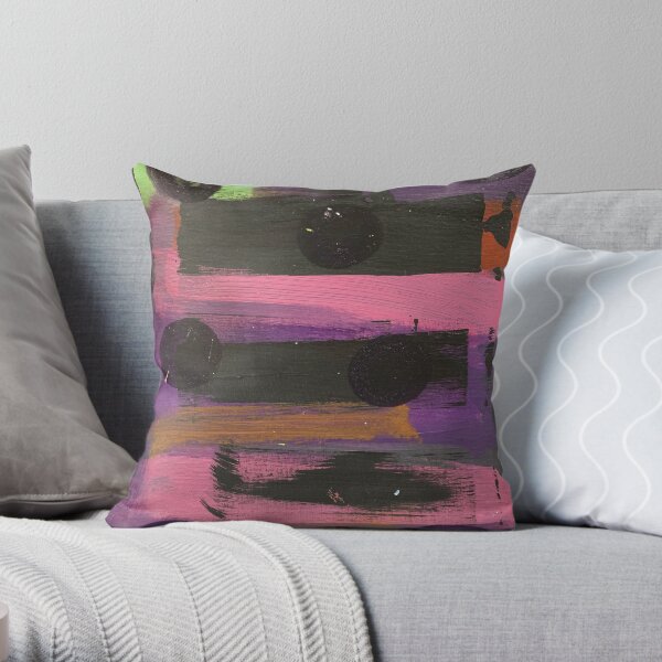 Indigo Ladybug Throw Pillow