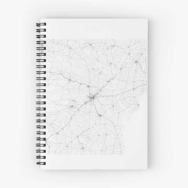Item preview, Roads of Arkansas. (Black on white) designed and sold by Graphical-Maps.