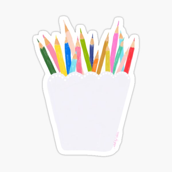 Colored Pencils Stickers Redbubble