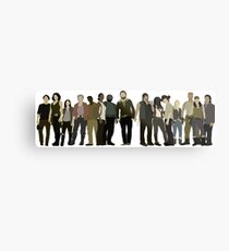 The Walking Dead Cast Metal Print