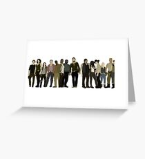 The Walking Dead Cast Greeting Card