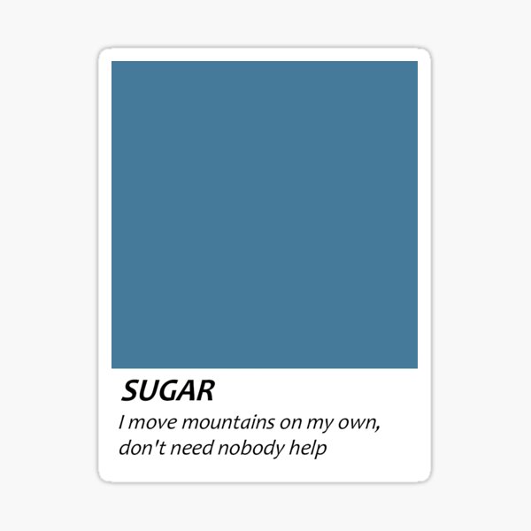 Item preview, SUGAR Pantone 2 designed and sold by Kool Stickers.