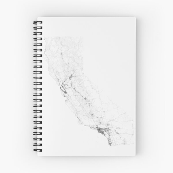 Item preview, Roads of California. (Black on white) designed and sold by Graphical-Maps.