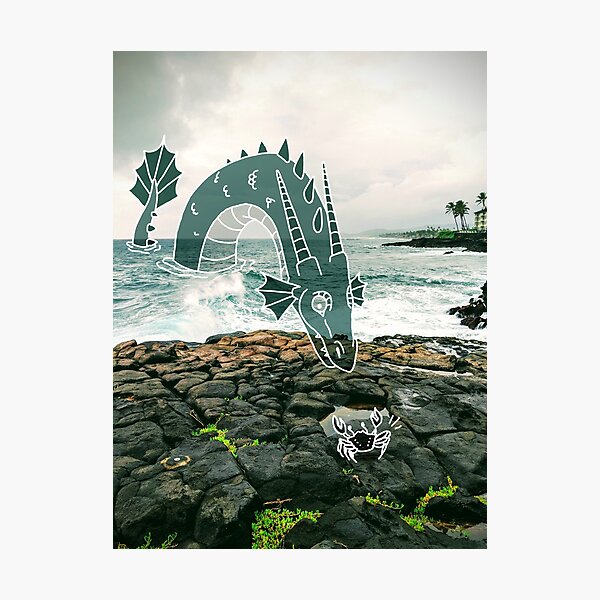 Sea Dragon Hello! Photographic Print
