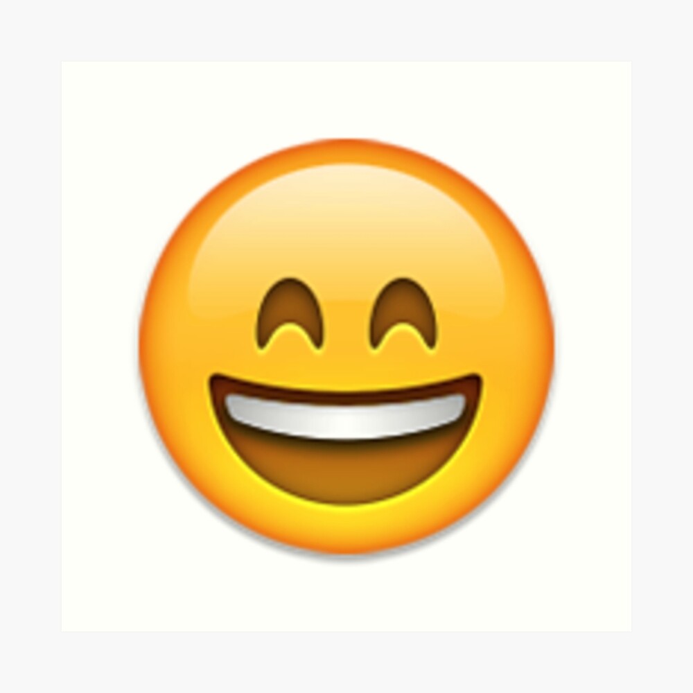 "Big Smile Emoji" Art Print by nojams | Redbubble