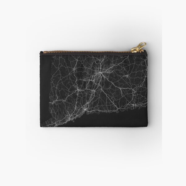 Item preview, Roads of Connecticut. (White on black) designed and sold by Graphical-Maps.