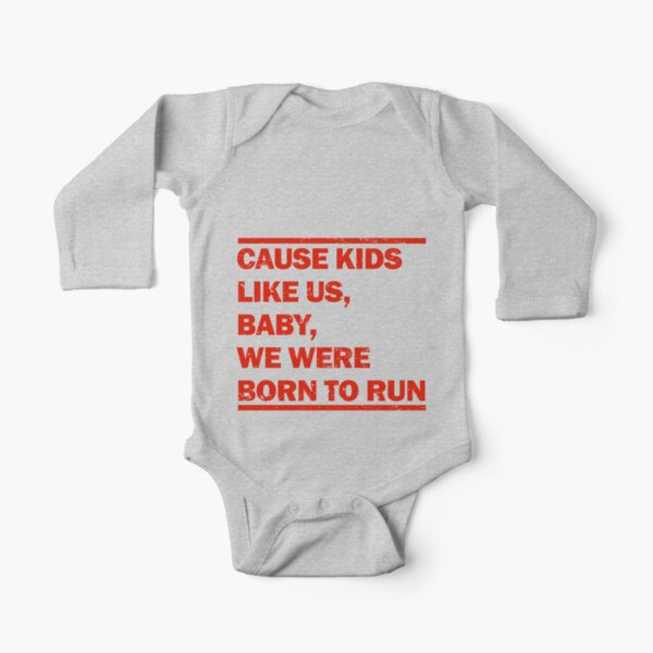 Born to Run Long Sleeve Baby One-Piece