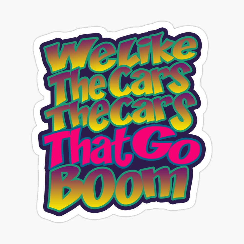 We Like The Cars That Cars That Go Boom L Trimm Tigra and Bunny Art Board Print