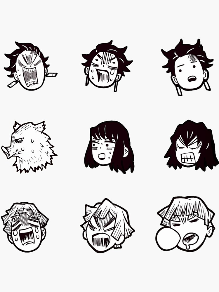 "Demon slayer" Sticker by Stretchkai | Redbubble