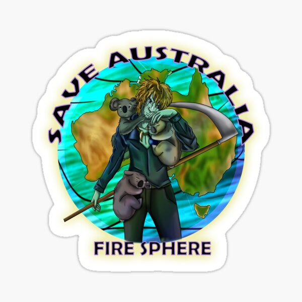 Kioji Australia Relief Sticker