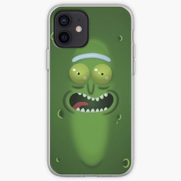 Pickle Rick Flat Face iPhone Soft Case