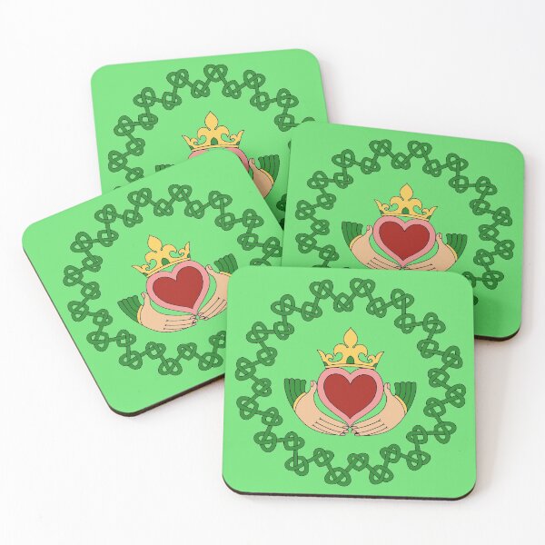 Item preview, Claddagh and Knotwork Green designed and sold by Azure Lion Productions.
