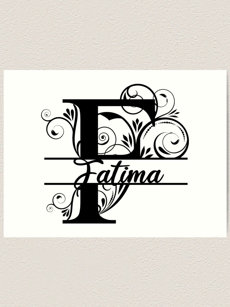 Fatima name  Art Board Print for Sale by badinboow