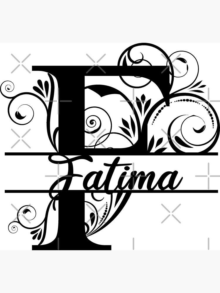 Fatima name  Art Board Print for Sale by badinboow