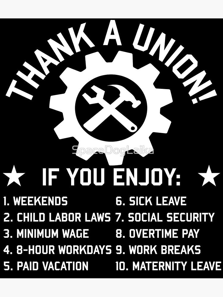 Thank A Union - Labor Union, Union Strong, Pro Worker, Industrial Workers  Of The World" Greeting Card For Sale By Spacedoglaika | Redbubble